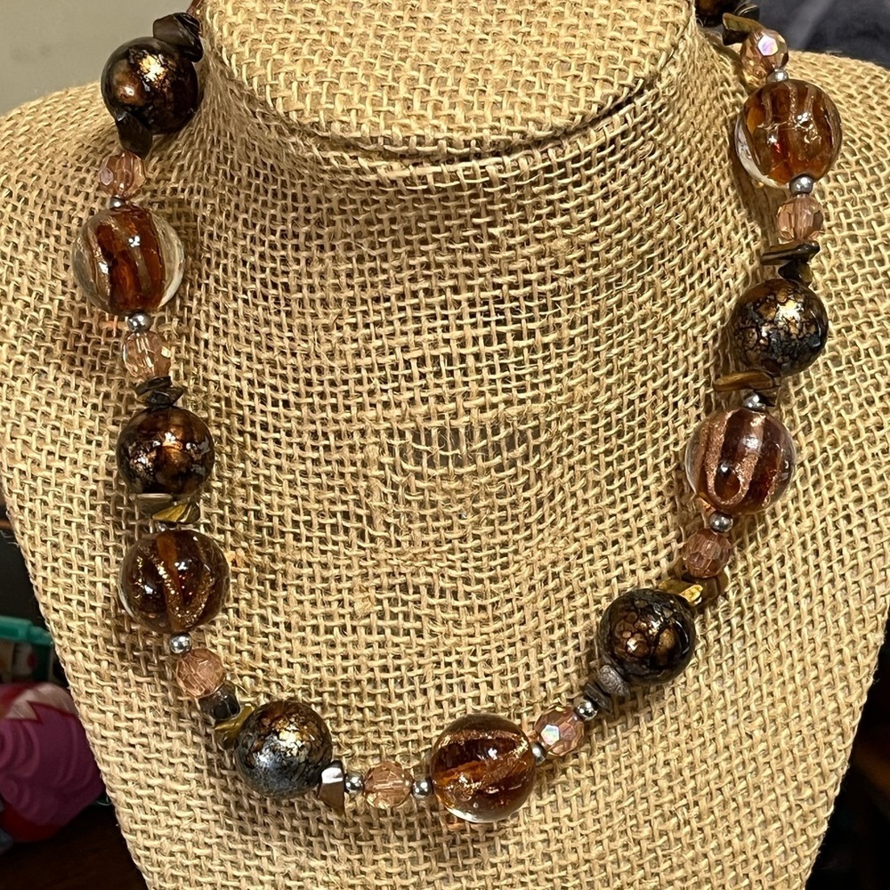 Handmade Glass Orbs Necklace